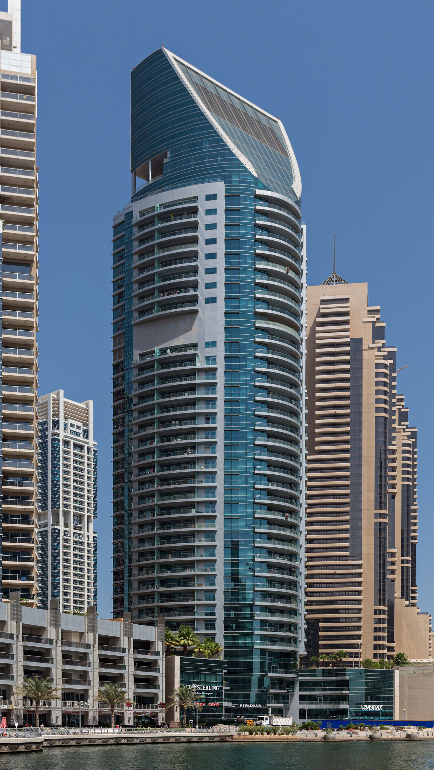 Marina Terrace, Dubai - View from southeast. © Mathias Beinling